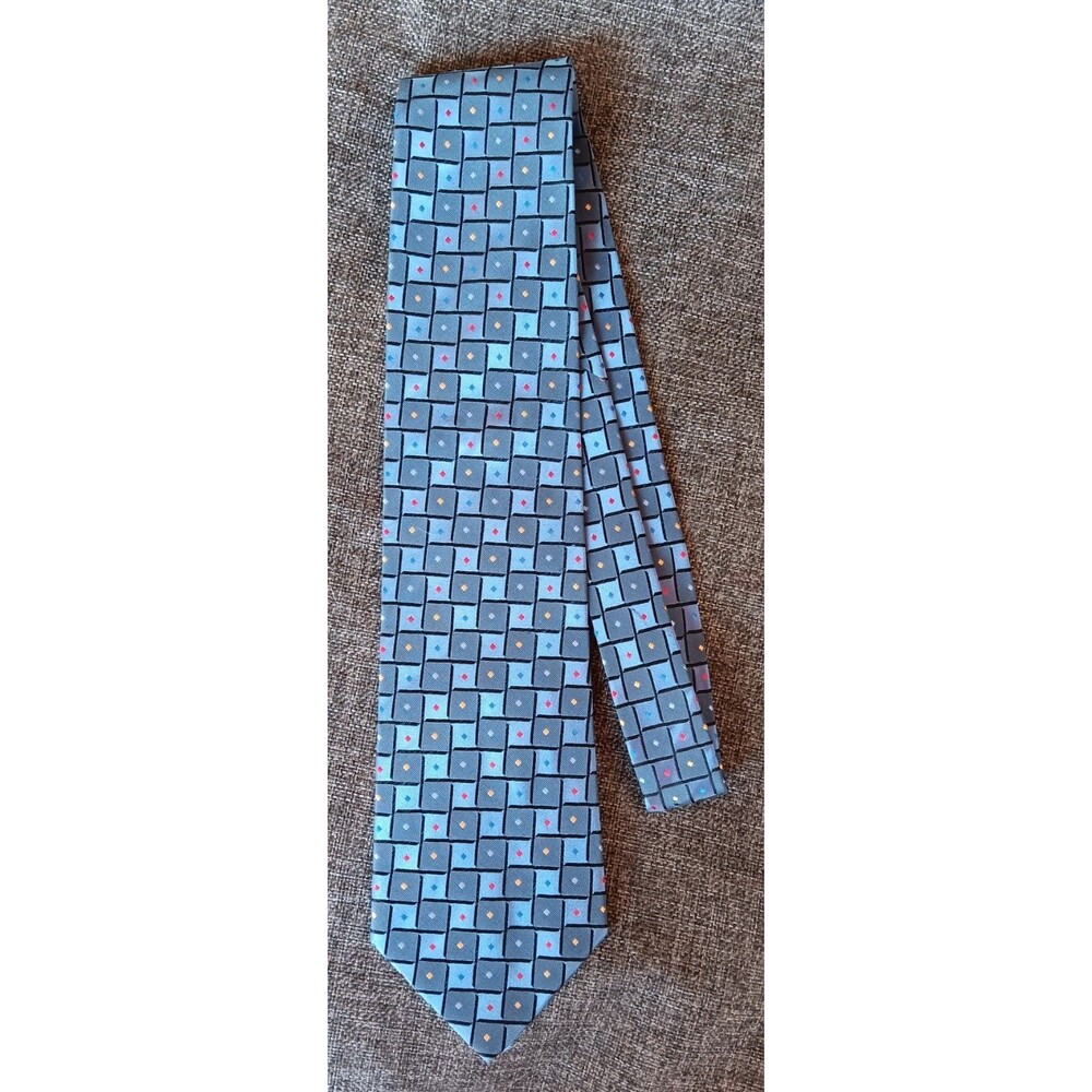 Tie 70s 80s 90s Y2K New Vintage StockMens Setazone Blue box 60 Inch